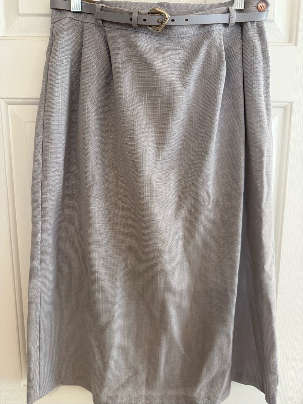 VTG 70s 80s rrrrruss Russ Togs Grey Linen Look Pants Skirt ILGWU Union Made USA